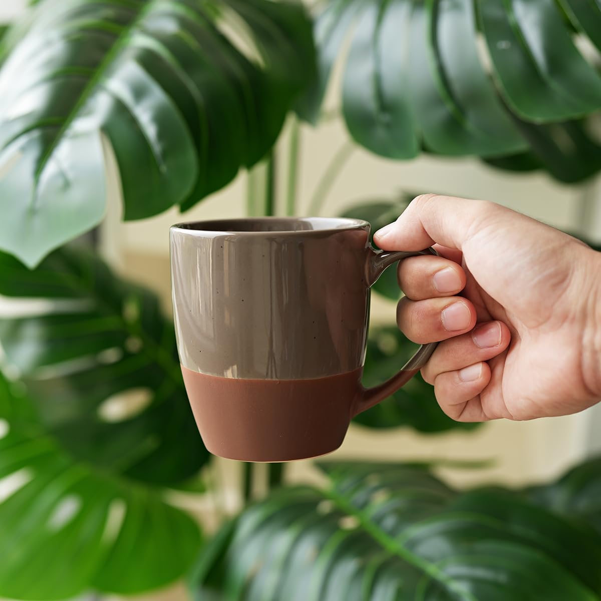 Ceramic Tea Cup with Infuser and Lid