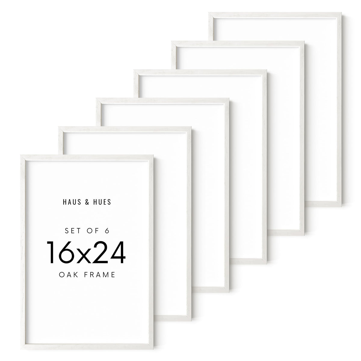 White Oak Wood 16x24 Picture Frames (6 Count)