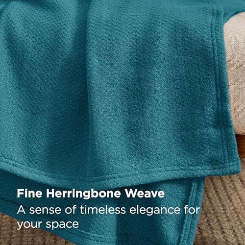 GentleSoft 100% Cotton Blanket King Size for Bed