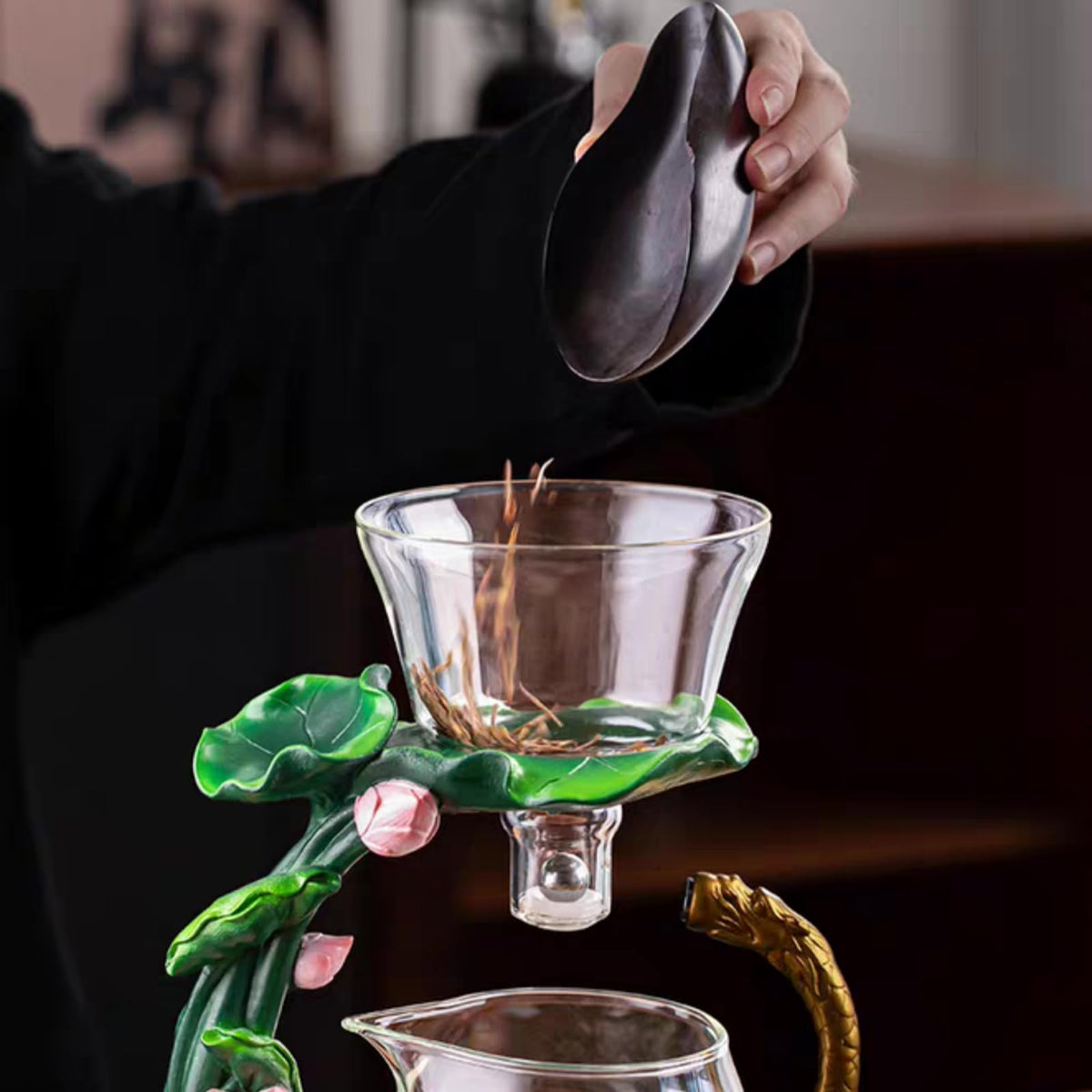 Glass Teapot with Infuser Chinese Gongfu Tea Set