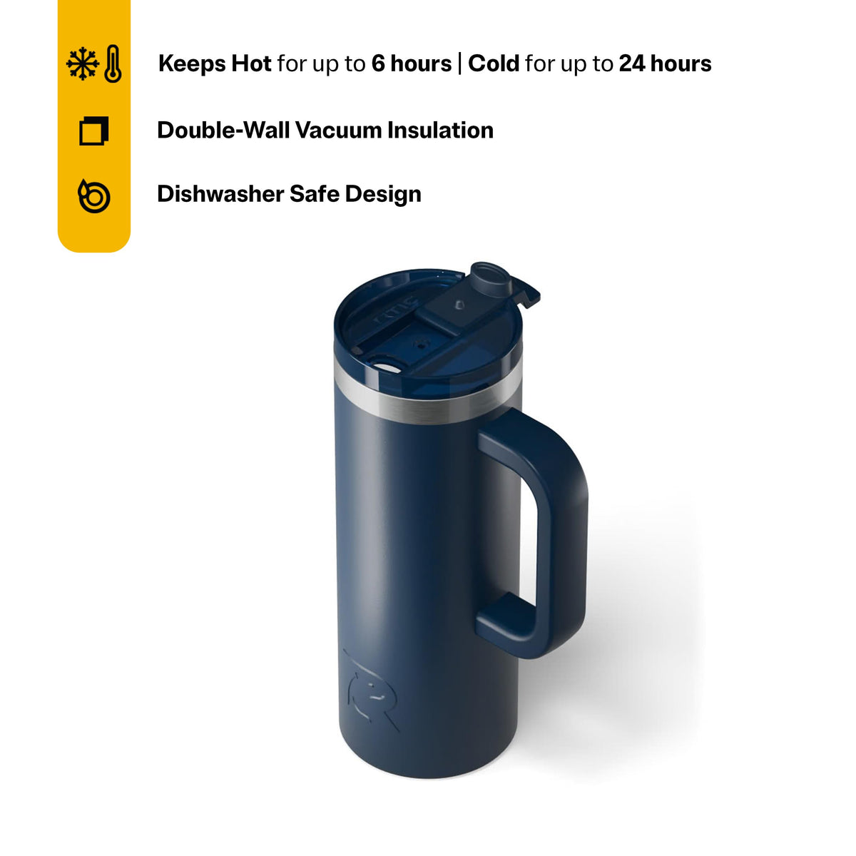20oz Road Trip Travel Mug with Lid and Handle