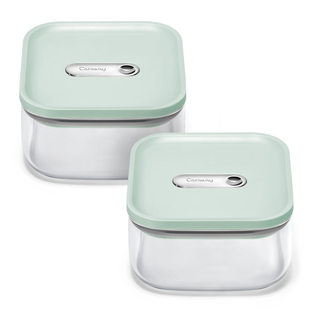 1 qt Glass Airtight Food Storage Containers with Lids (2 Count)