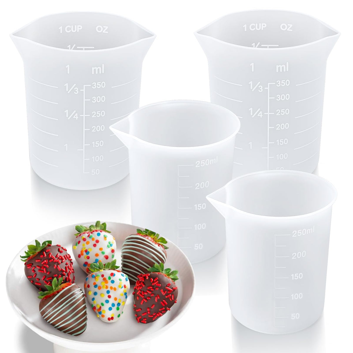 Silicone Cups for Melting Chocolate (4 Count)