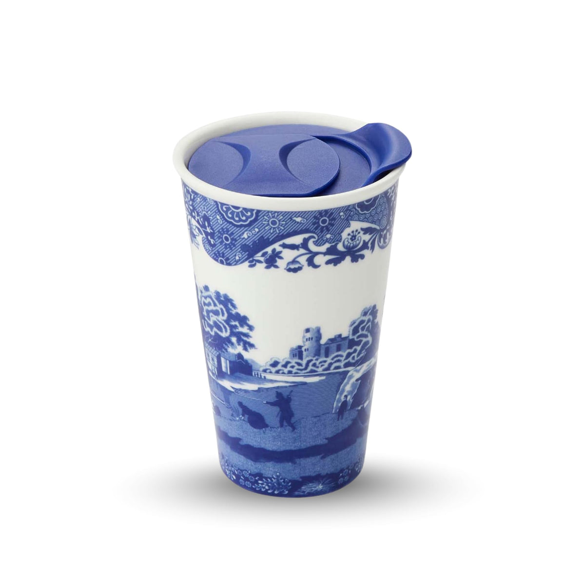 Blue Italian 8oz Travel Mug