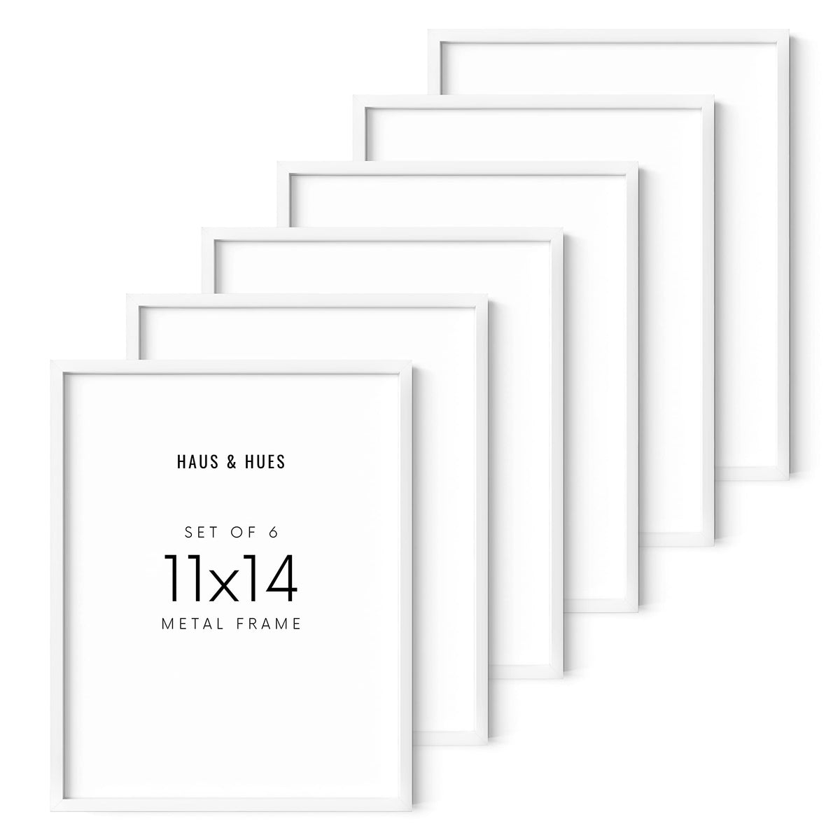 11x14 White Aluminum Frame Set of 6 (6 count)