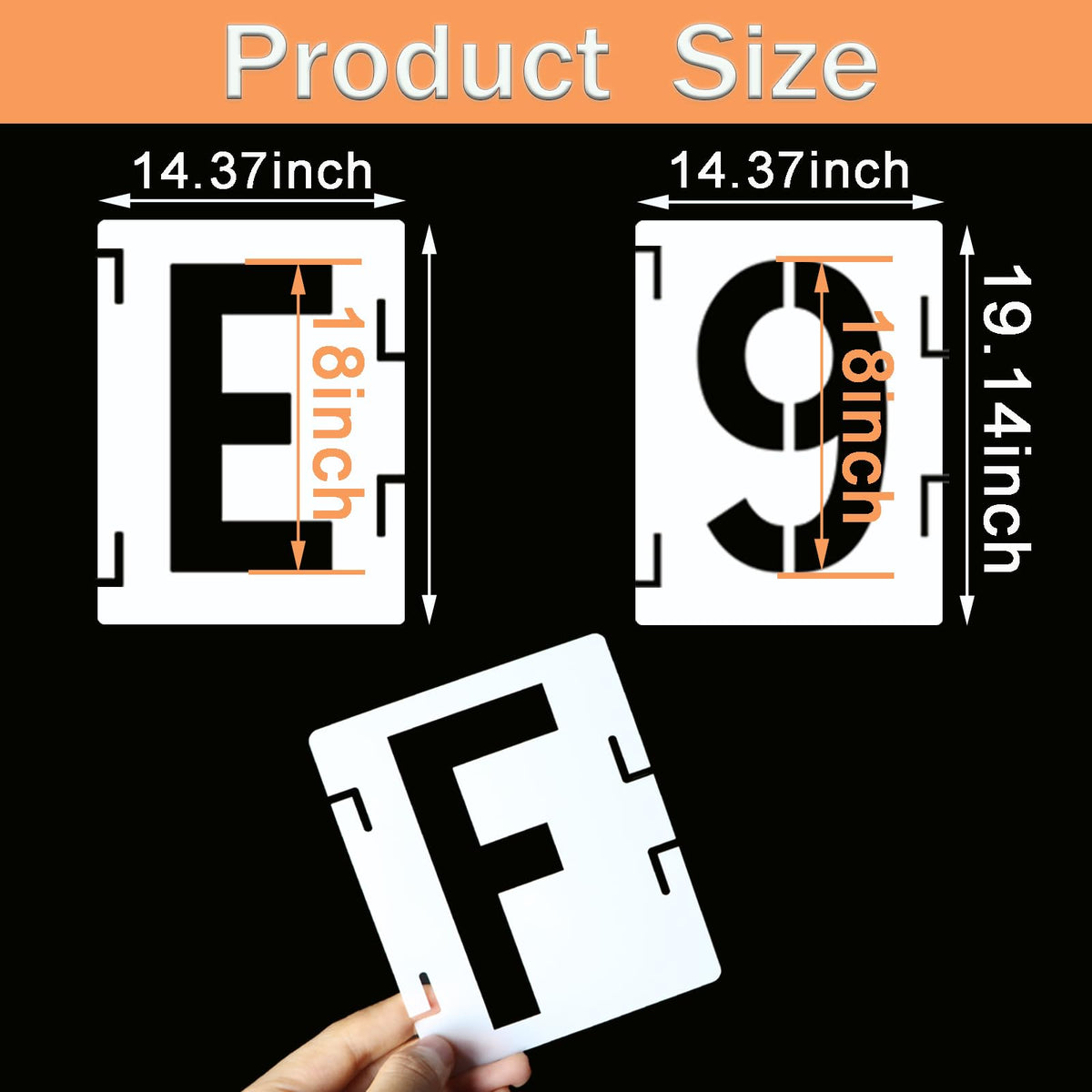 18 Inch Letter Stencils Symbol Numbers Craft Stencils