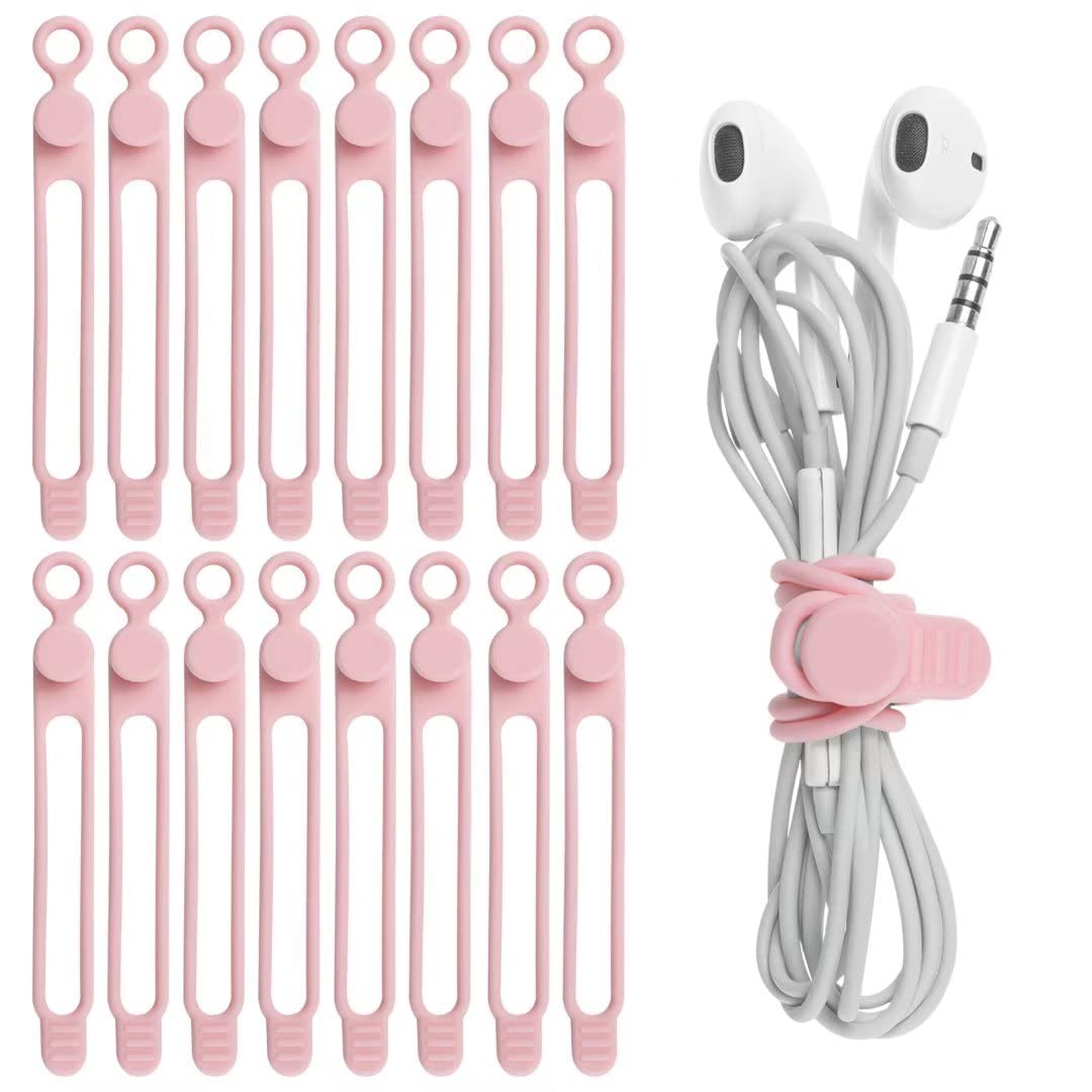 Silicone Cable Ties (16 Count)