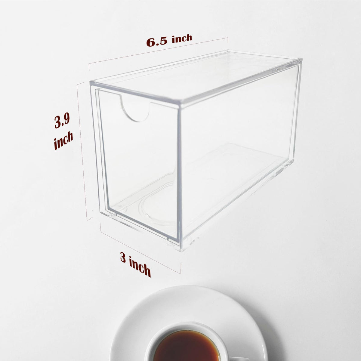 6 Pack Tea Bag Drawers Organizer (6 Count)