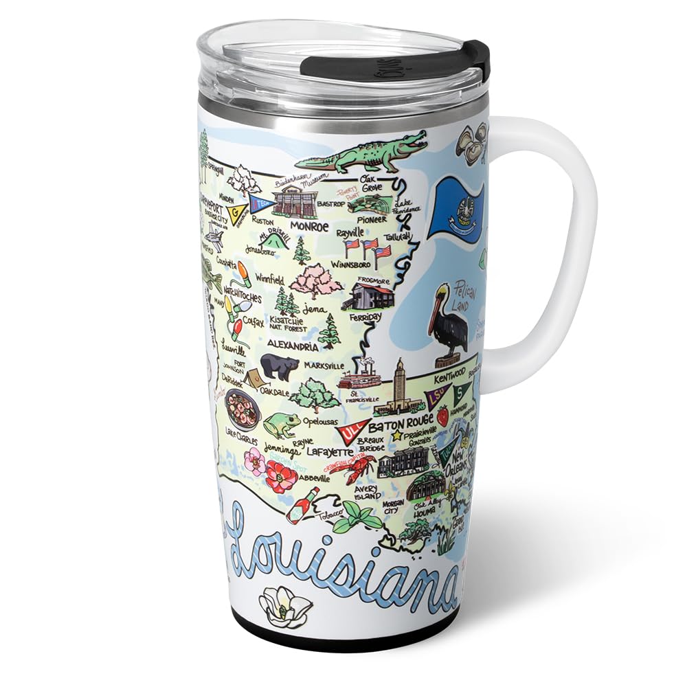 22oz Insulated Travel Mug with Handle & Lid