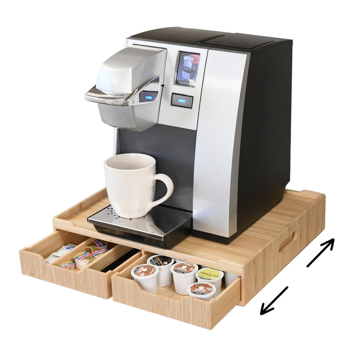 Bamboo Drawer & Large Sliding Tray for K