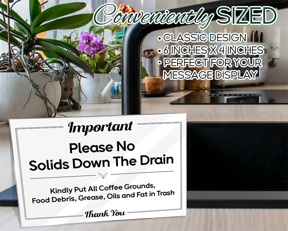 Please No Solids Down the Drain