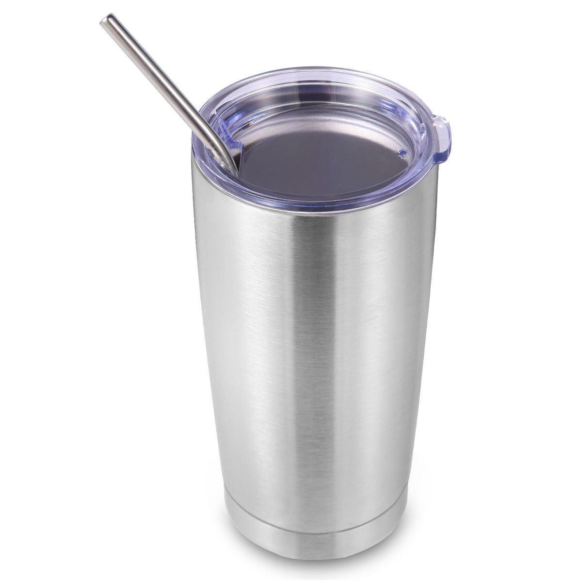 20oz Stainless Steel Tumbler with Lid and Straw