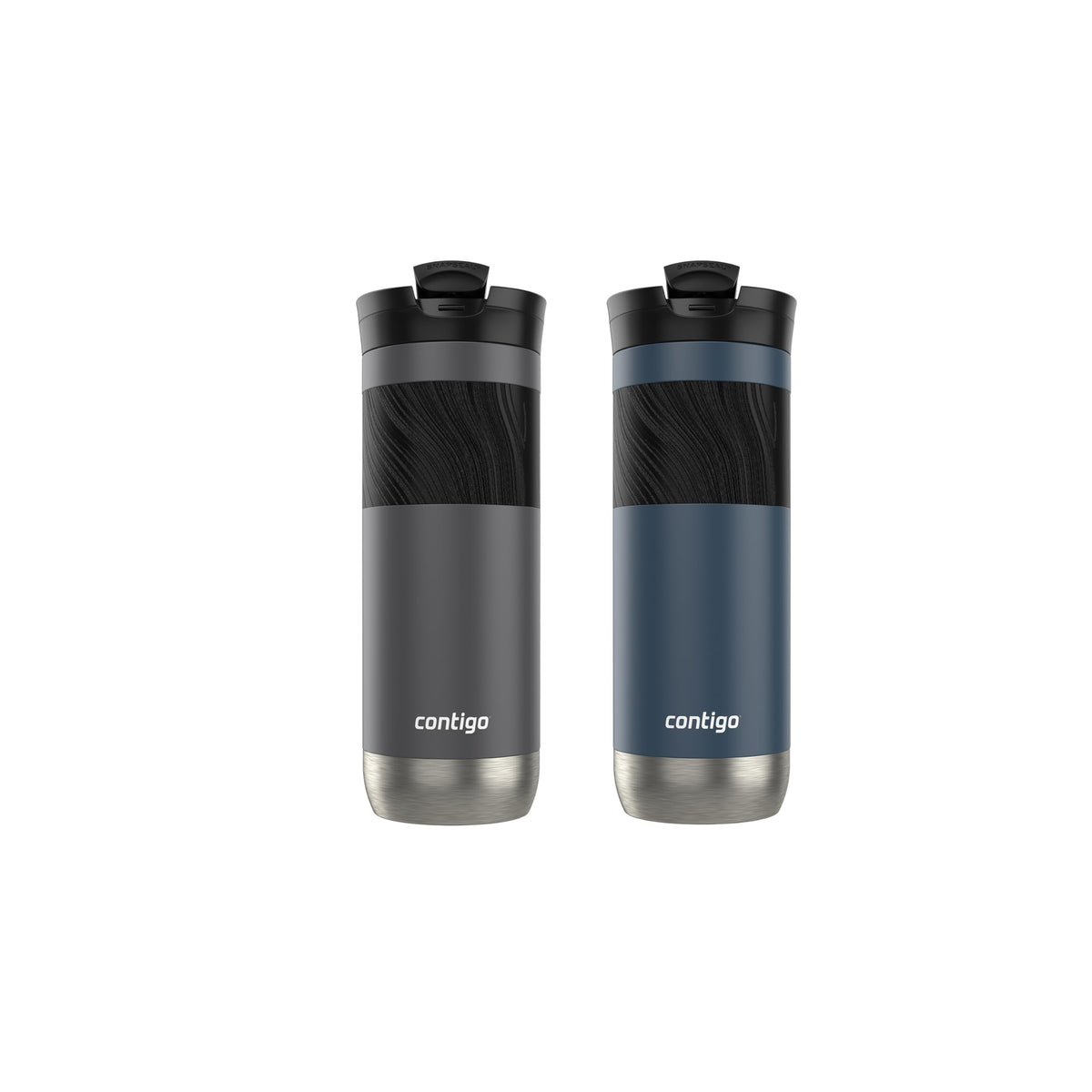 Byron 2.0 Stainless Steel Travel Mug with SNAPSEAL Lid and Grip (2 Count)