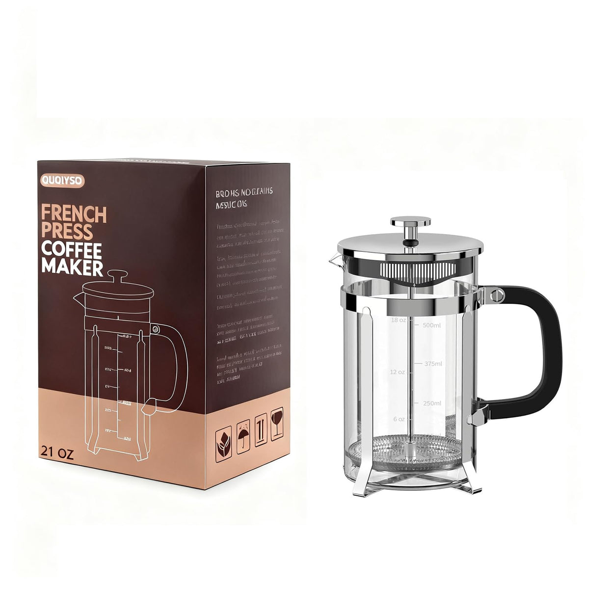 French Press Coffee Maker 21oz