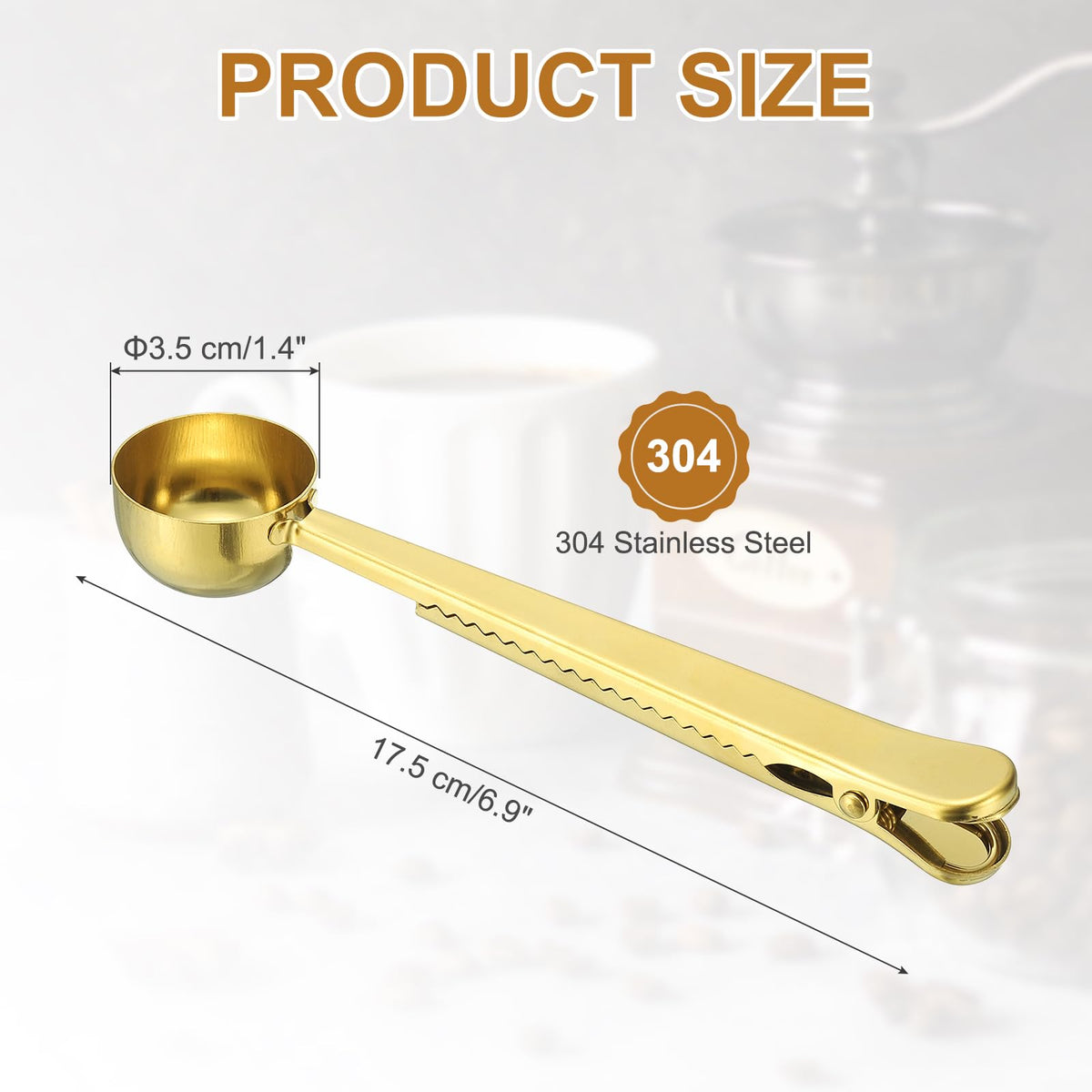 1 PCS Coffee Scoop with Clip