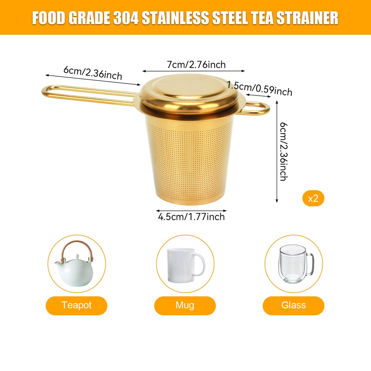 2pcs Tea Infuser
