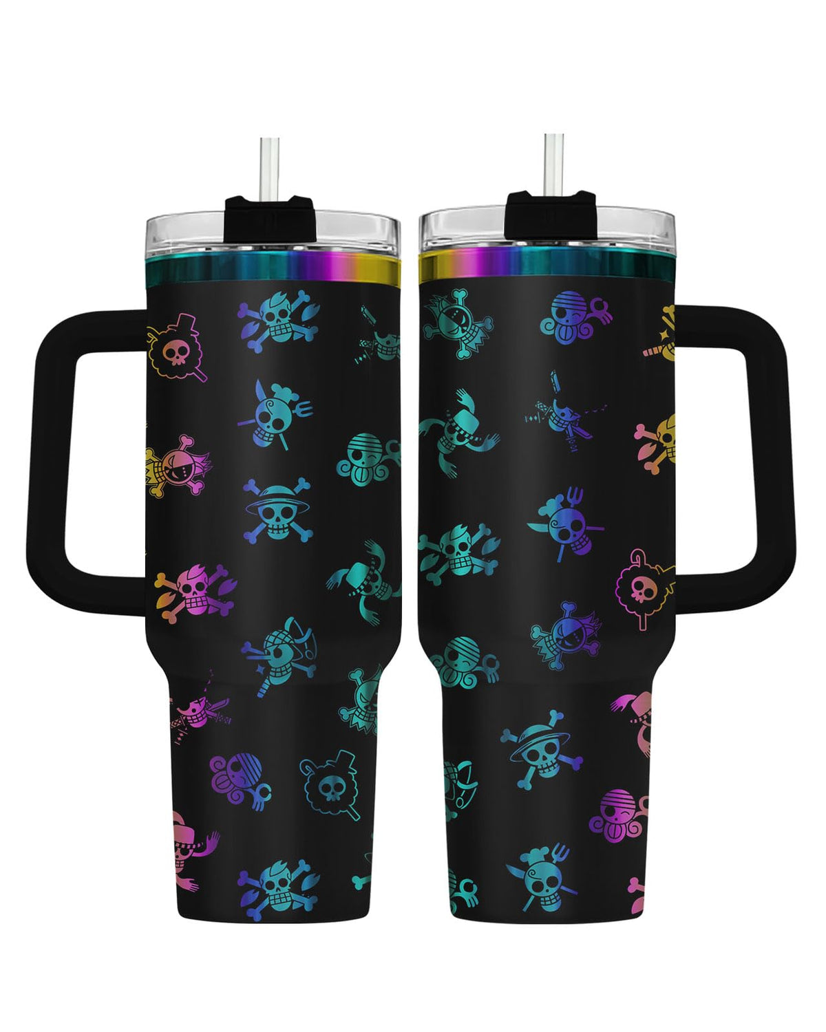 Pirate Skull Hand Anime 40 oz Tumbler with Handle