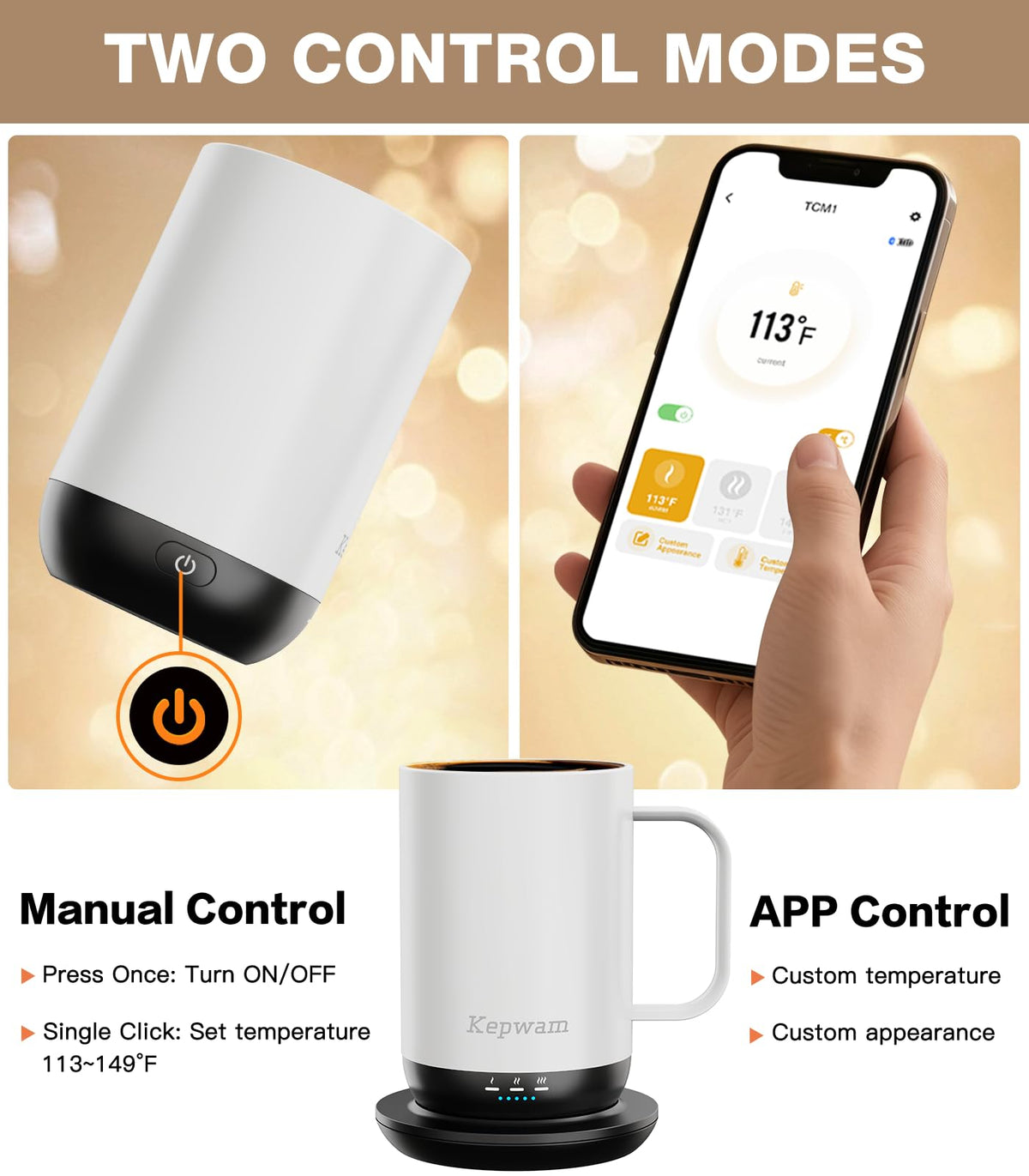 Self Heating Coffee Mug T1