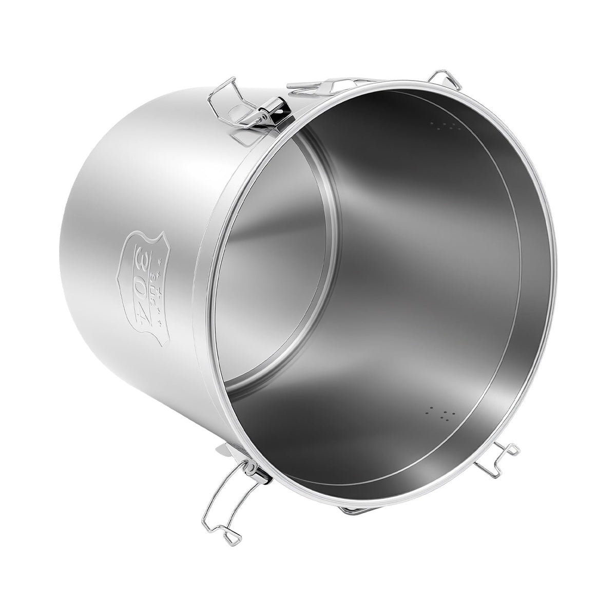 12.7Gal Stainless Steel Canister with Airtight Lid 58