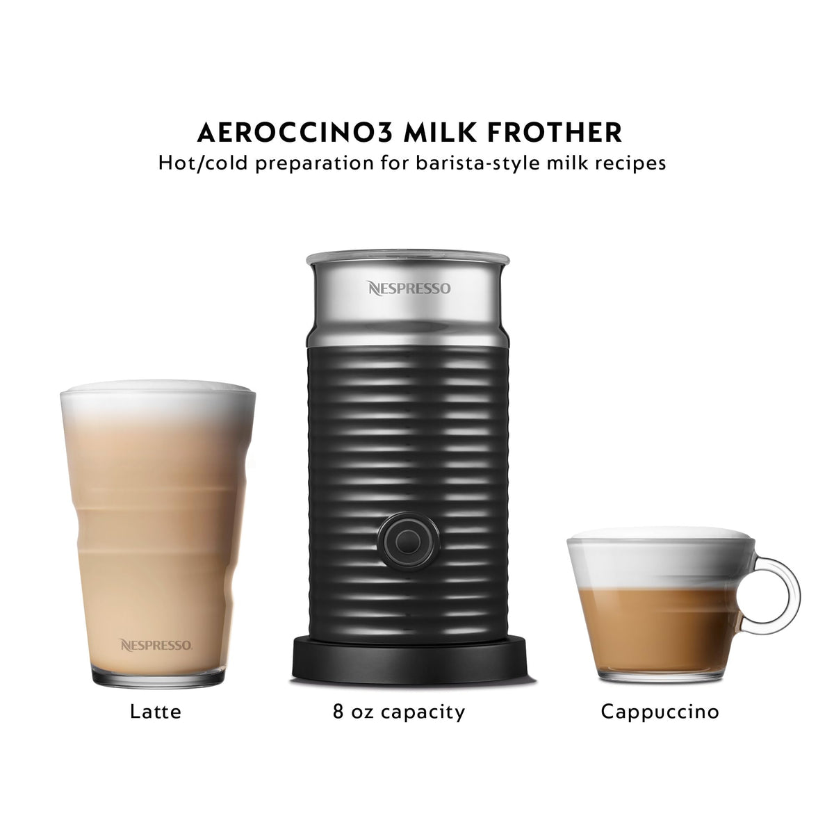 Nespresso VertuoPlus Coffee and Espresso Machine by De'Longhi with Milk Frother