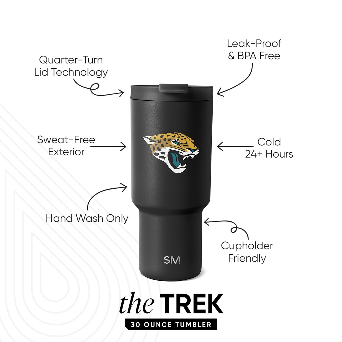 Jacksonville Jaguars Tumbler with Flip Lid