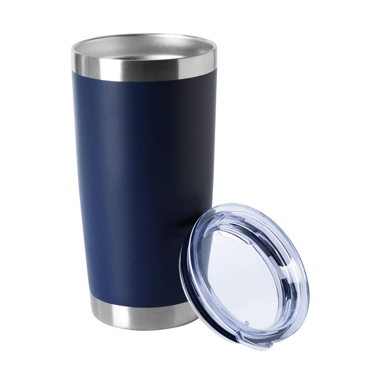 20oz Tumblers Bulk Stainless Steel Cup with Lid Double Wall Vacuum Insulated Coffee Mug for Cold & Hot Drinks 1 Pack