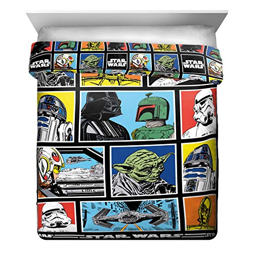 Star Wars Queen Comforter Set 5 Piece Soft Bedding for Boys