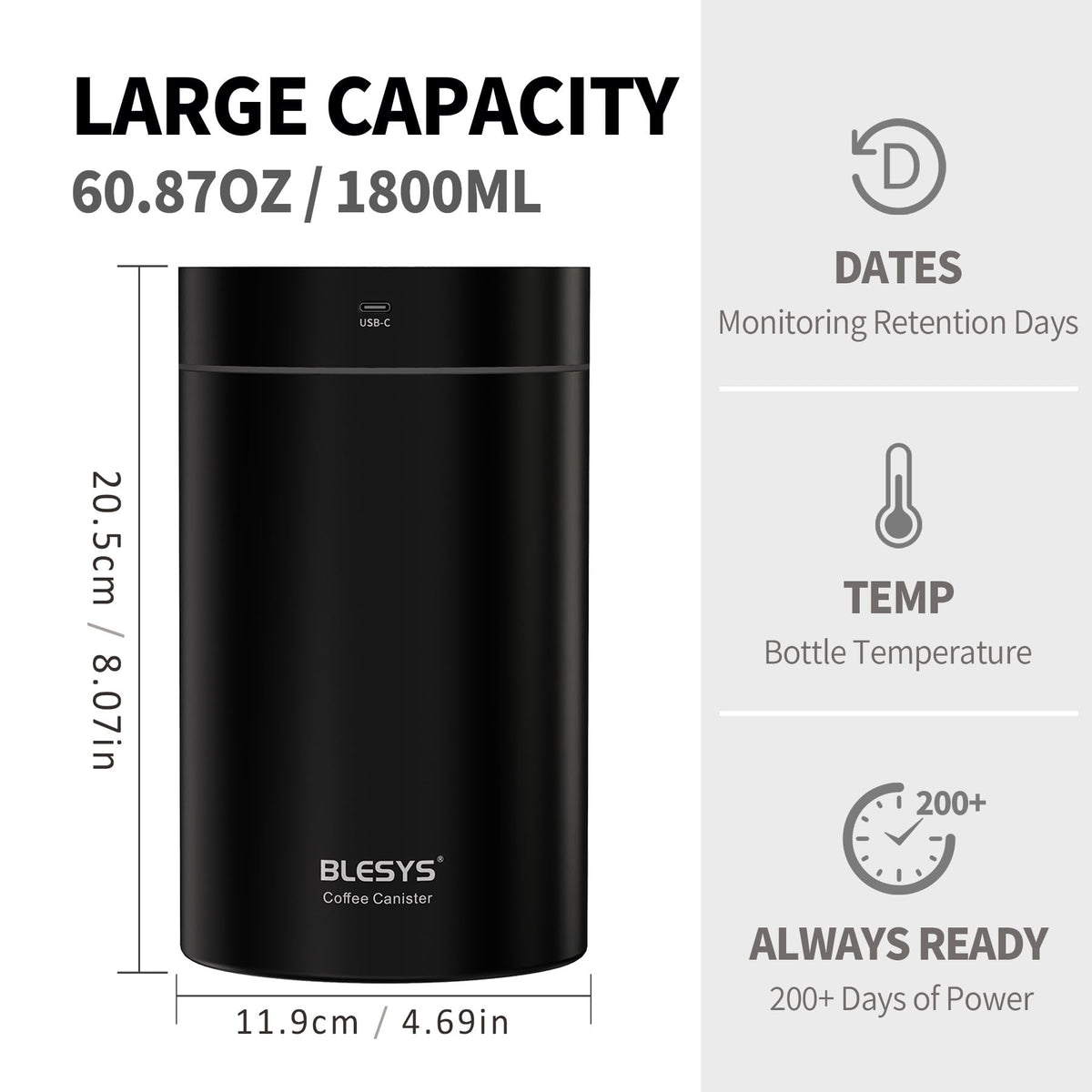 Smart Vacuum Coffee Canister