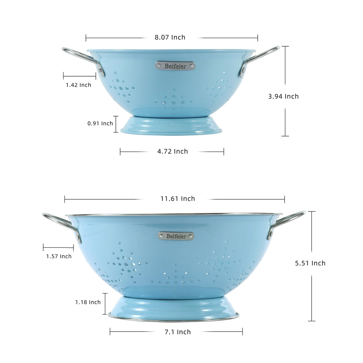 Metal Colander 2 Pack (2 Count)