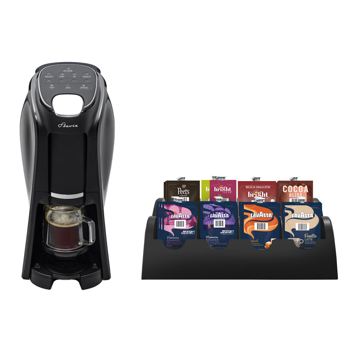Aroma Brewer Bundle with 84 Freshpacks and 1 Merchandiser