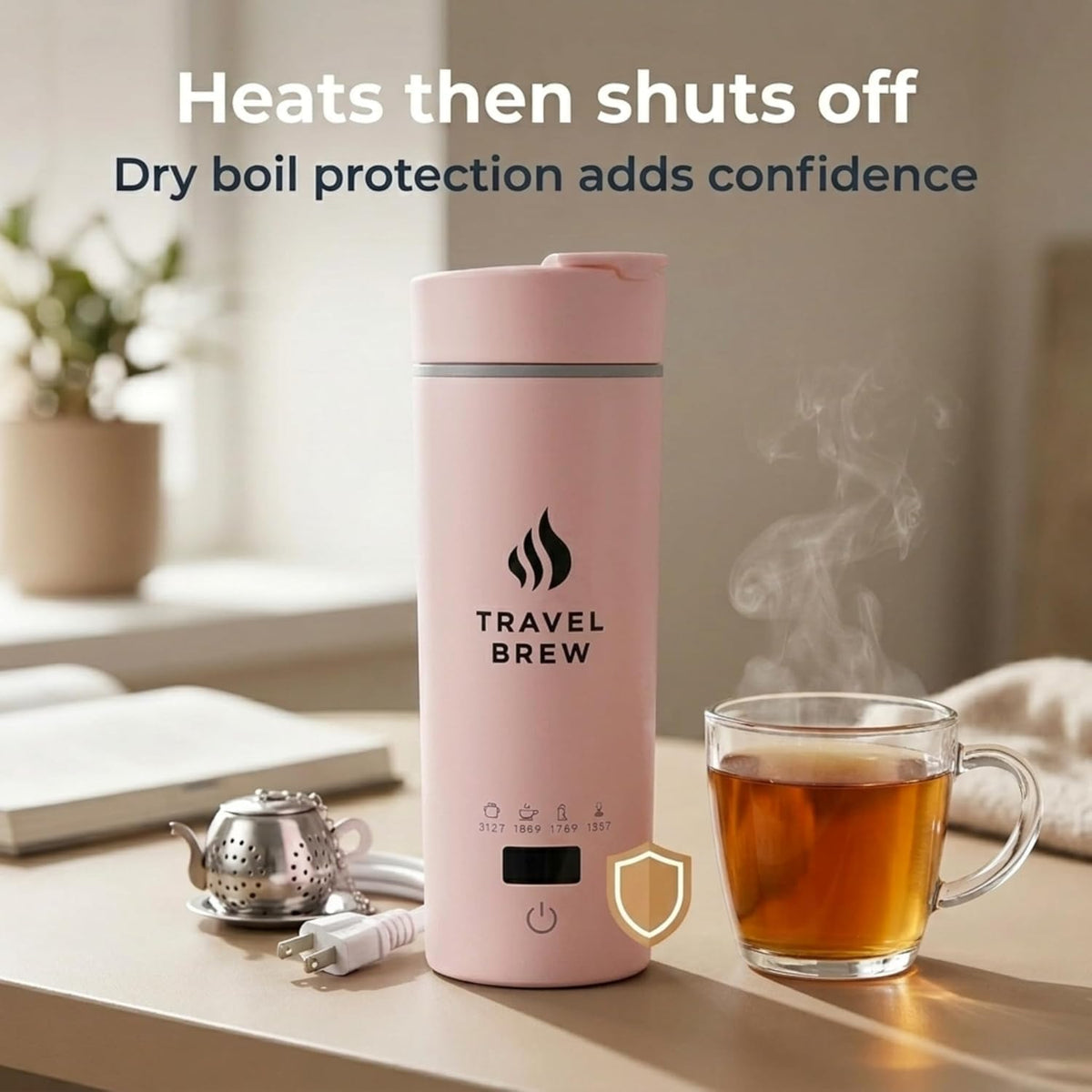 Portable Travel Kettle with Tea Infuser