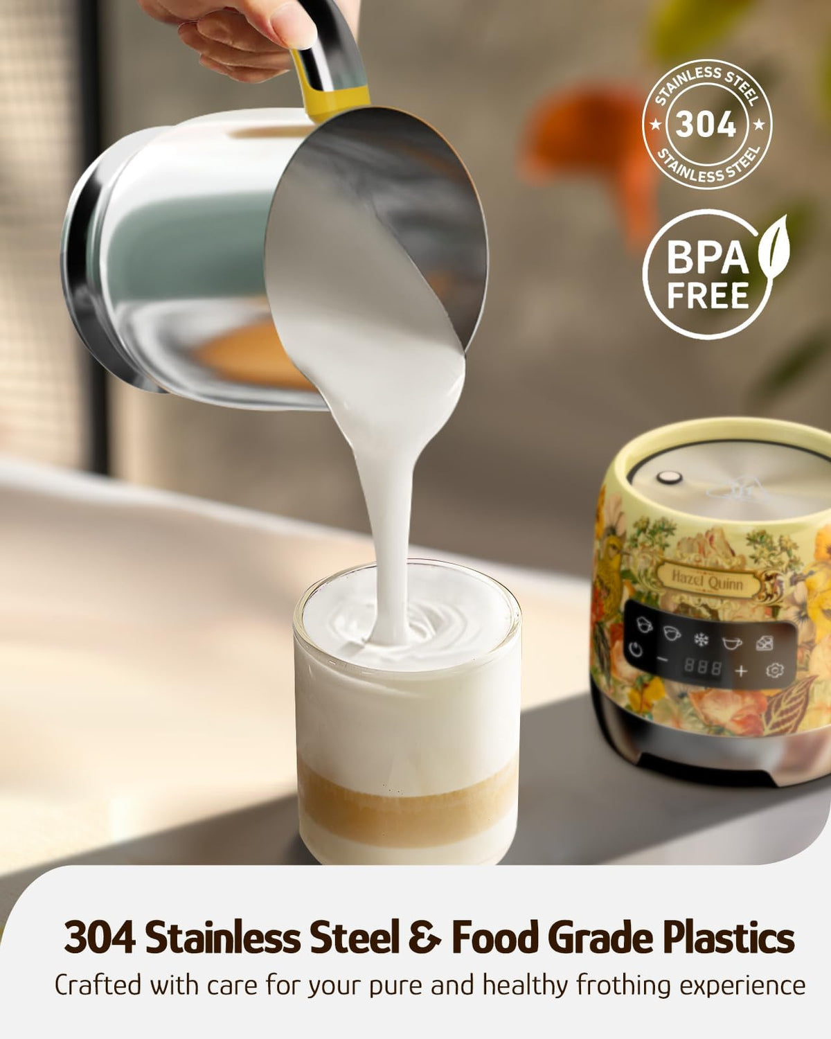 Electric Milk Frother & Steamer