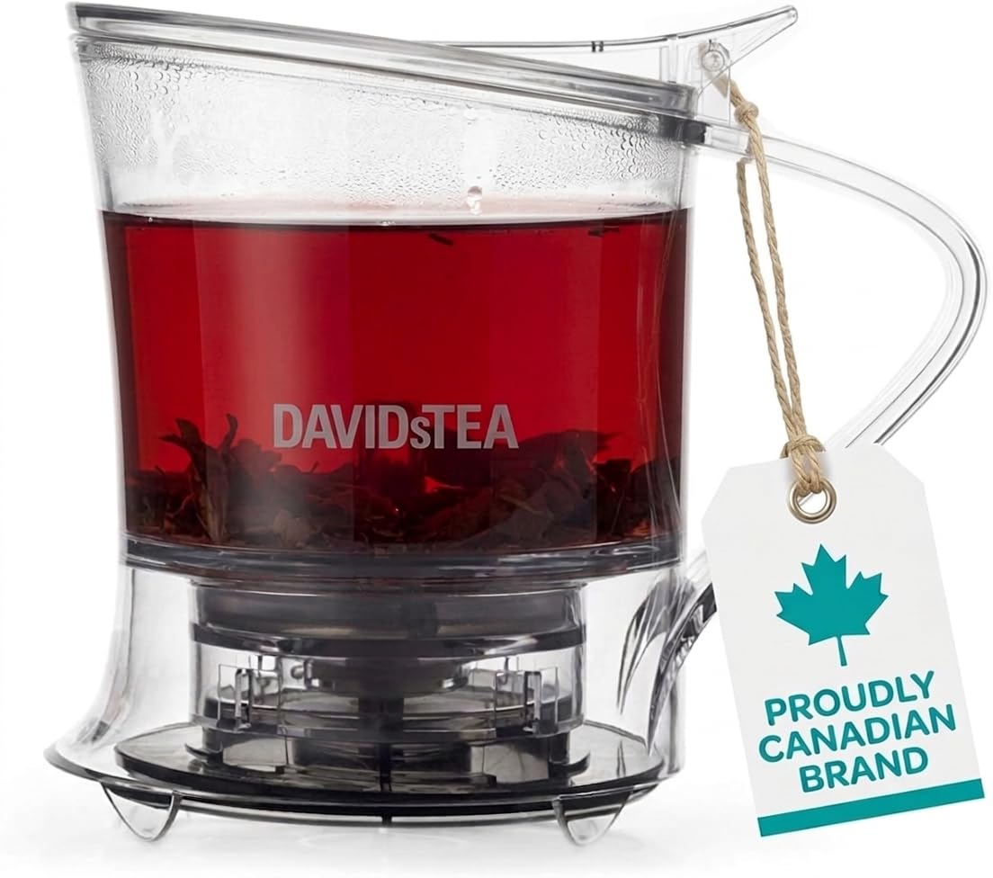 16 oz Bottom‑Dispensing Tea Steeper with Fine Nylon Infuser