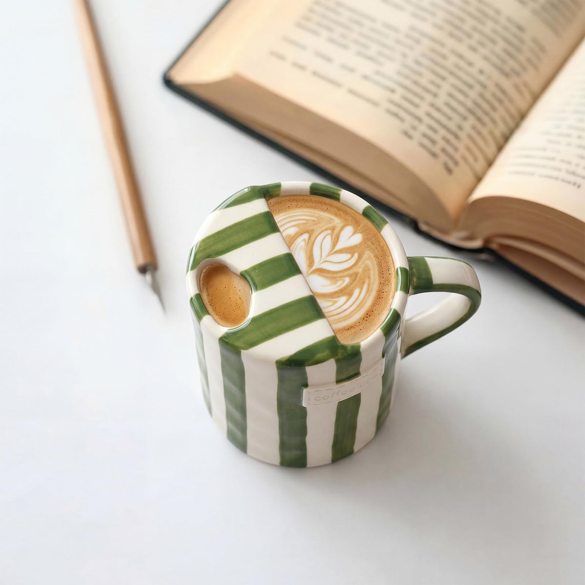 1 Pack Ceramic Mug with Sip Hole