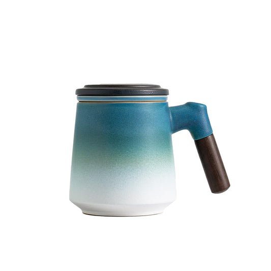 Tea Mug with Infuser and Lid for Loose Tea Diffusers
