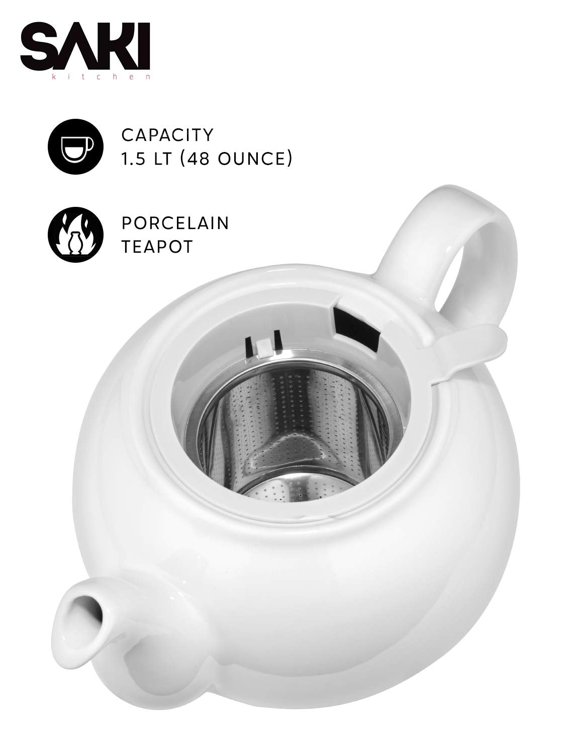 Large Porcelain Teapot