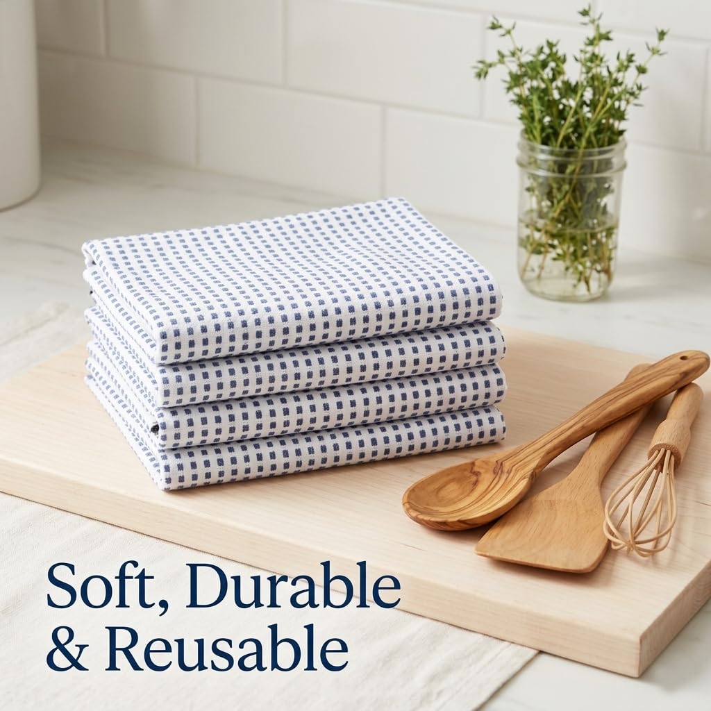 Kitchen Towels Cotton Dish Towels 20”x30” (6 Count)