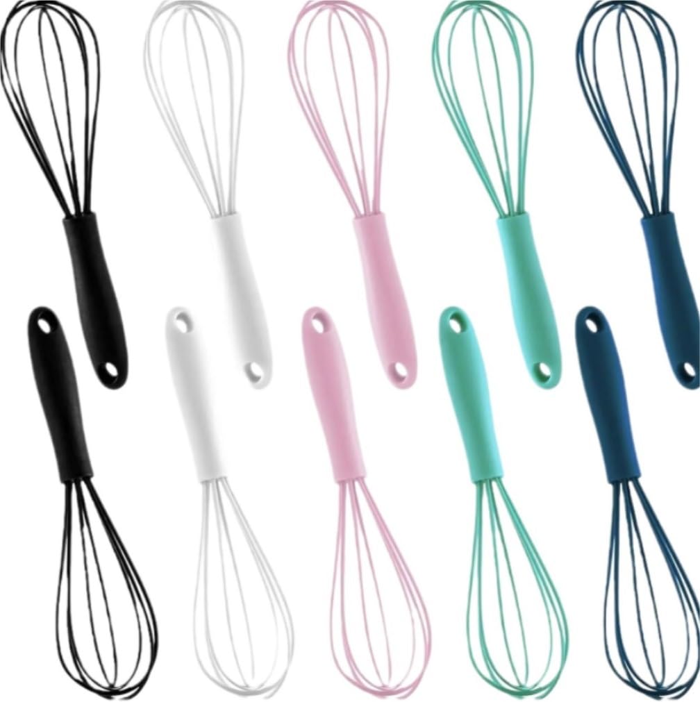 Egg Beater Compact Silicone Portable Blender Egg Beater Manual Handheld Milk Frother Household Small Kitchen Utensils