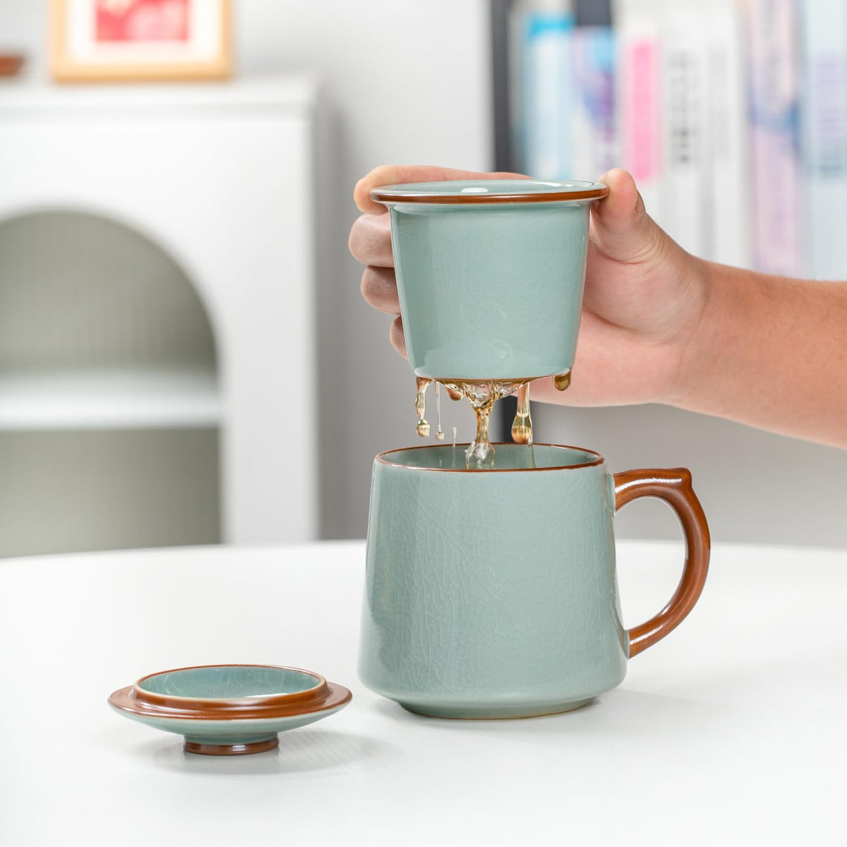 Ceramic tea cups