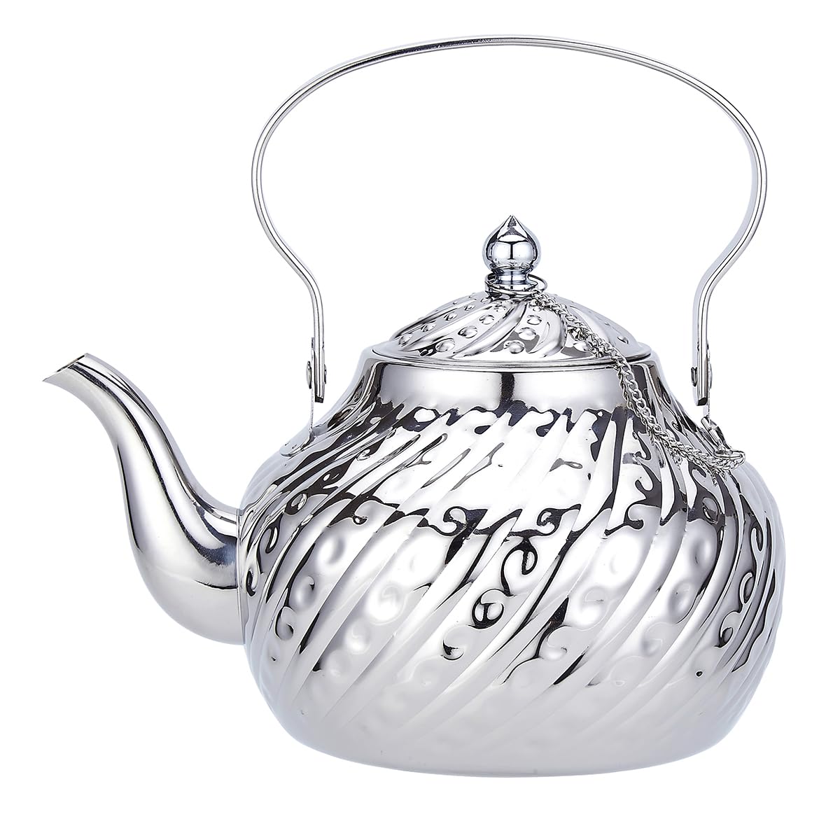 2000ml stainless steel antique style teapot