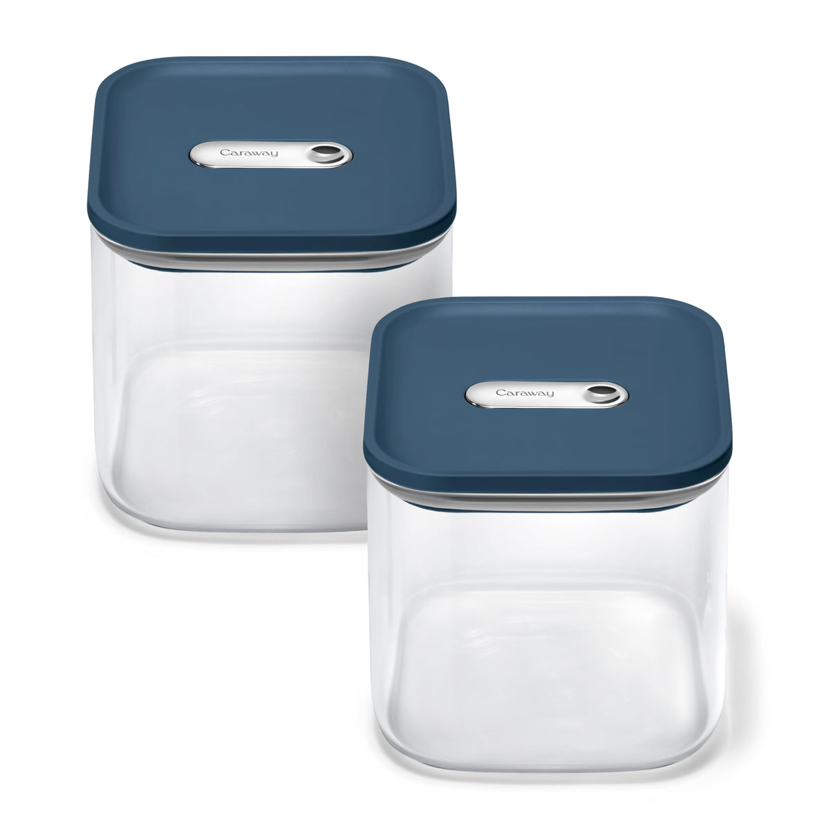 2.5 qt Glass Airtight Food Storage Containers with Lids (2 Count)
