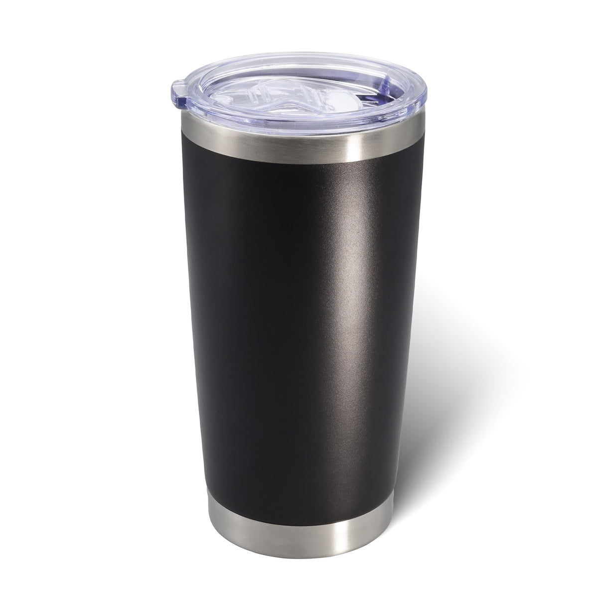 20oz Tumbler with Lid Stainless Steel Tumblers Insulated Mug Black 1P
