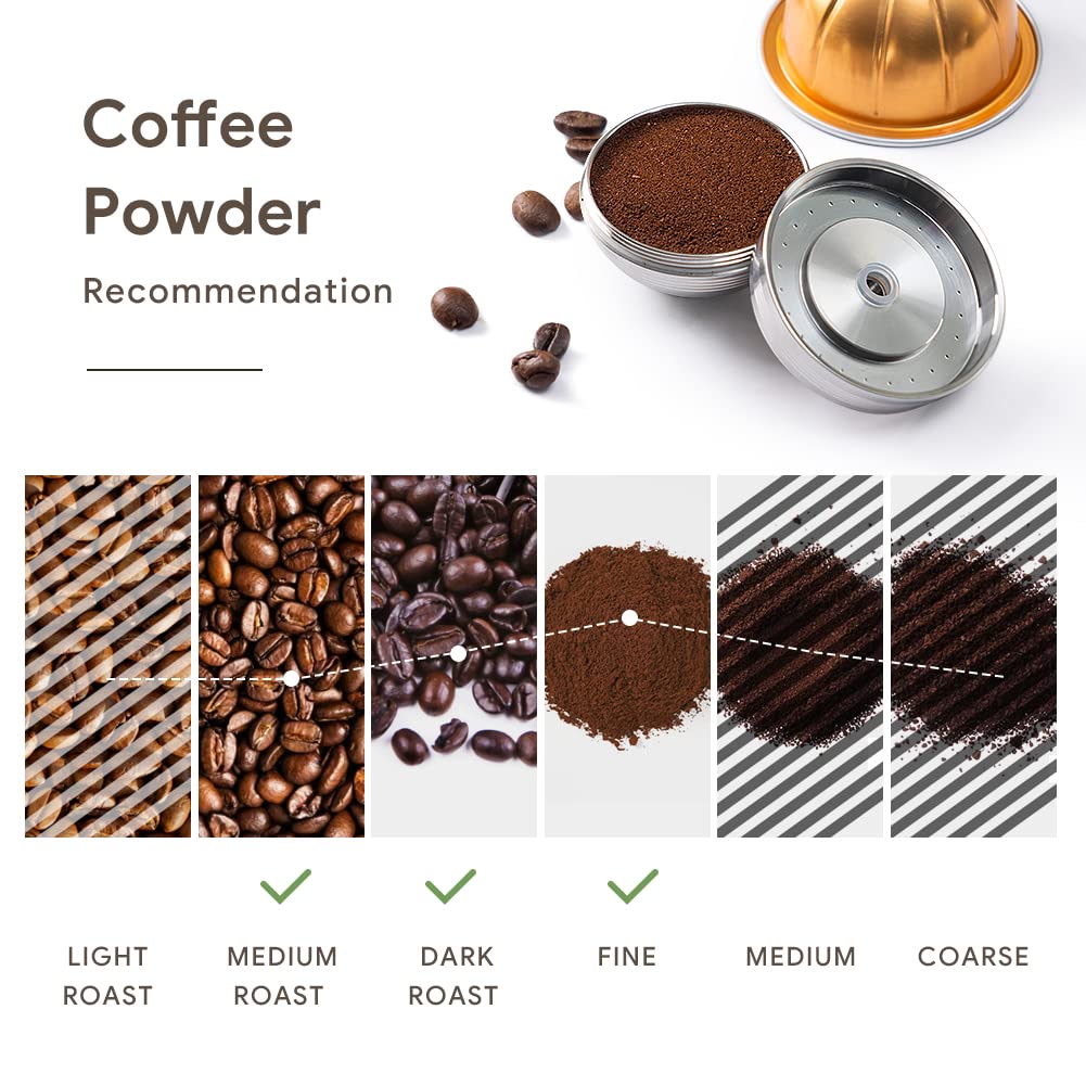 Reusable Coffee Pods Compatible with Nespresso Vertuo Next