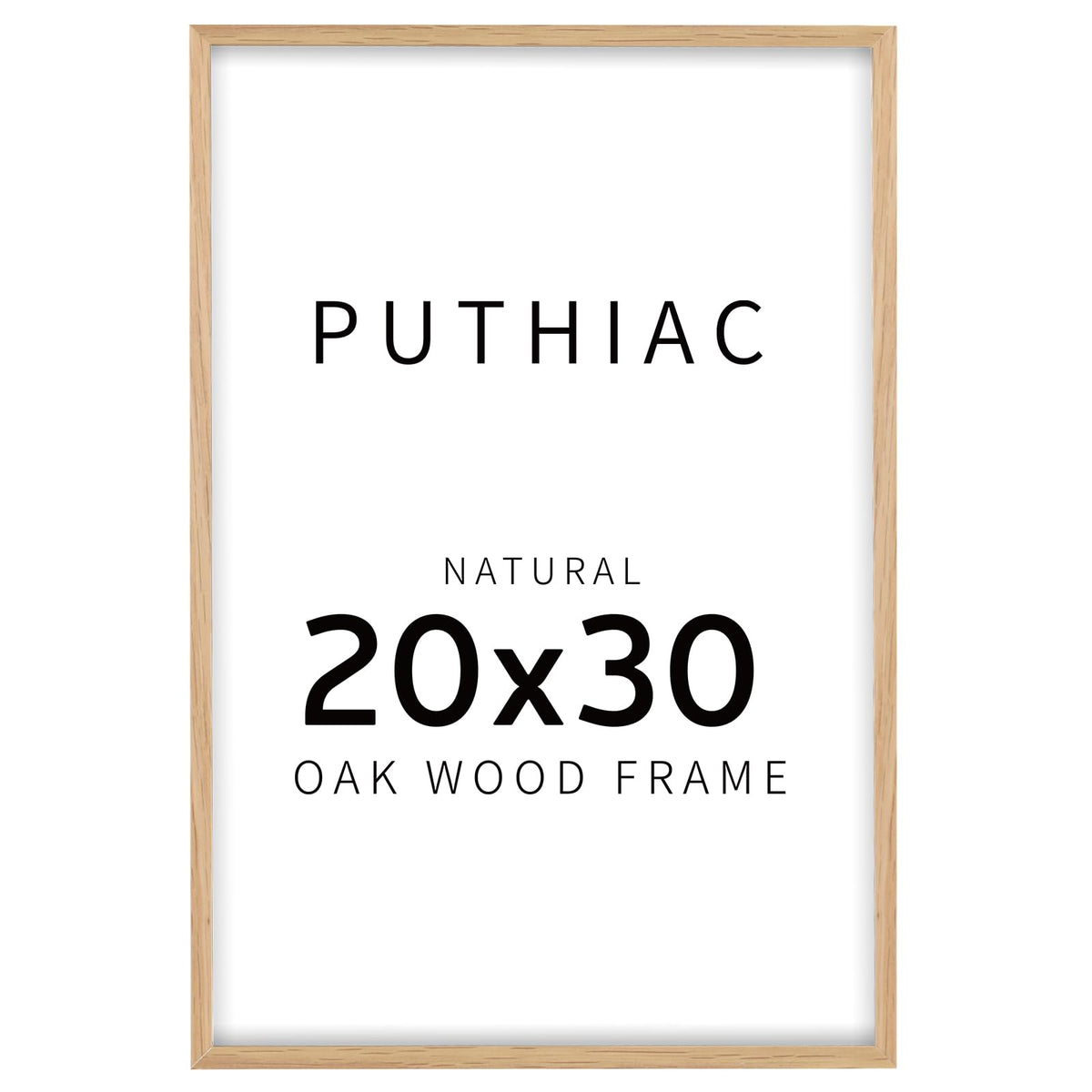 20x30 Solid Oak Wood Picture Frame