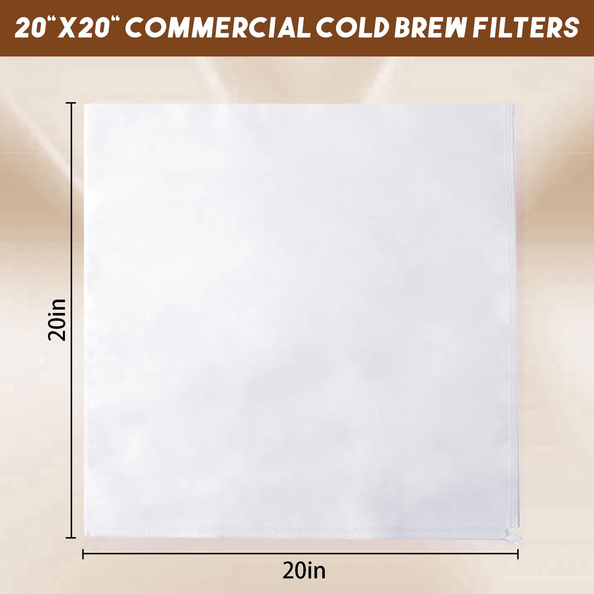 50 Pcs Commercial Cold Brew Coffee Filters for 5 Gallon Buckets & Commercial Cold Brew Coffee Makers (50 Count)
