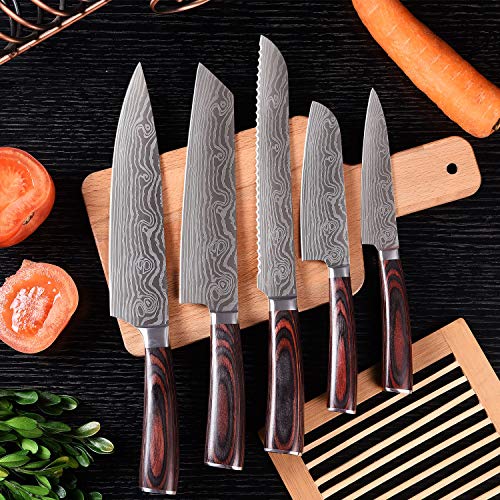 Professional Kitchen Knife Set (5 Count)