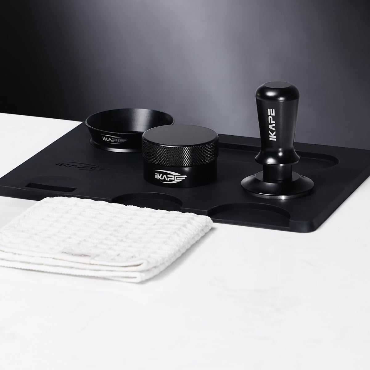 58MM Espresso Tamper Kit Black 6 IN 1 (16 Ounce)