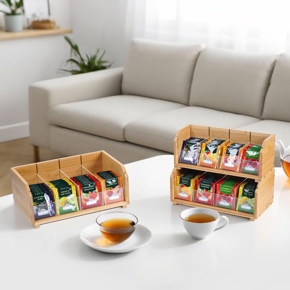 Wooden Tea Bag Organizer