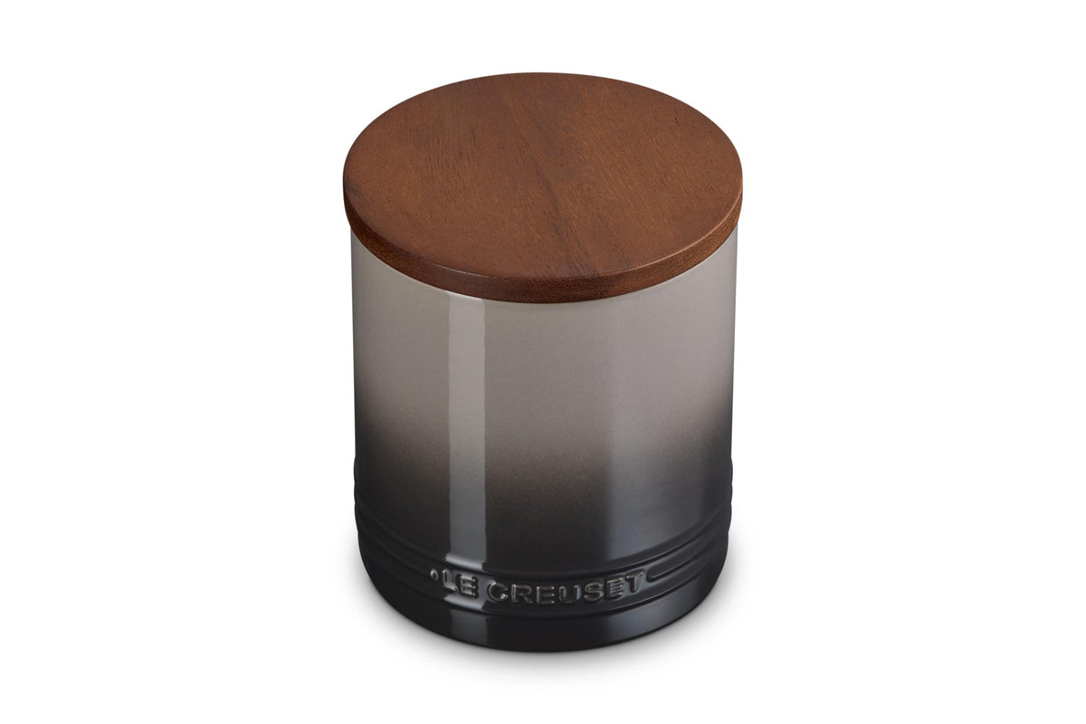 Stoneware Salt Cellar and Storage Canister