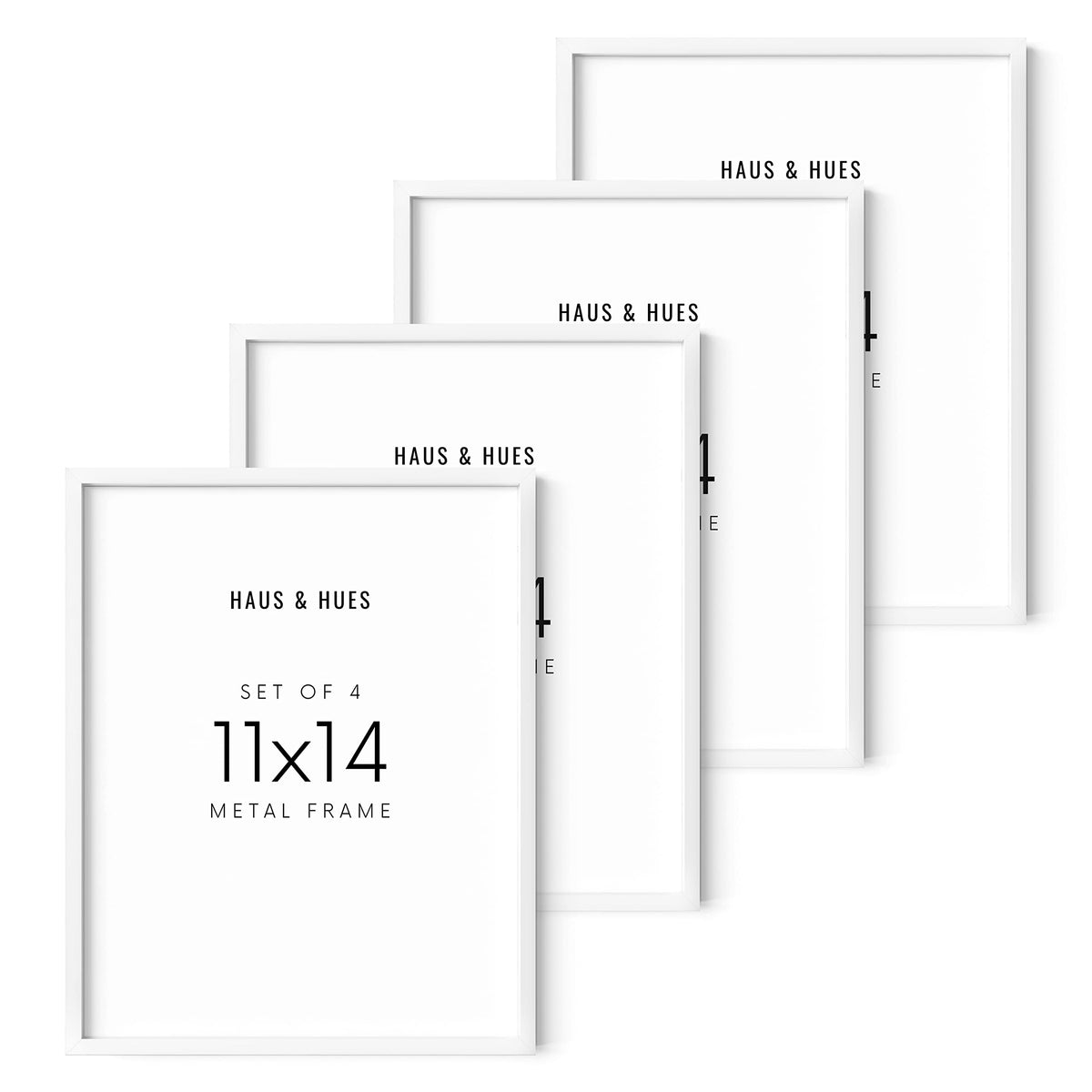 11x14 White Aluminum Frame Set of 4 (4 Count)